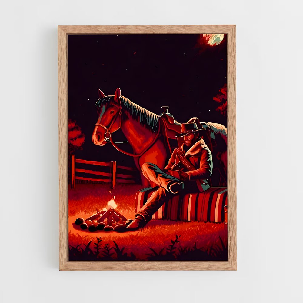 Poster Arthur morgan tonneau – affiche Red Dead Redemption (vue 4)